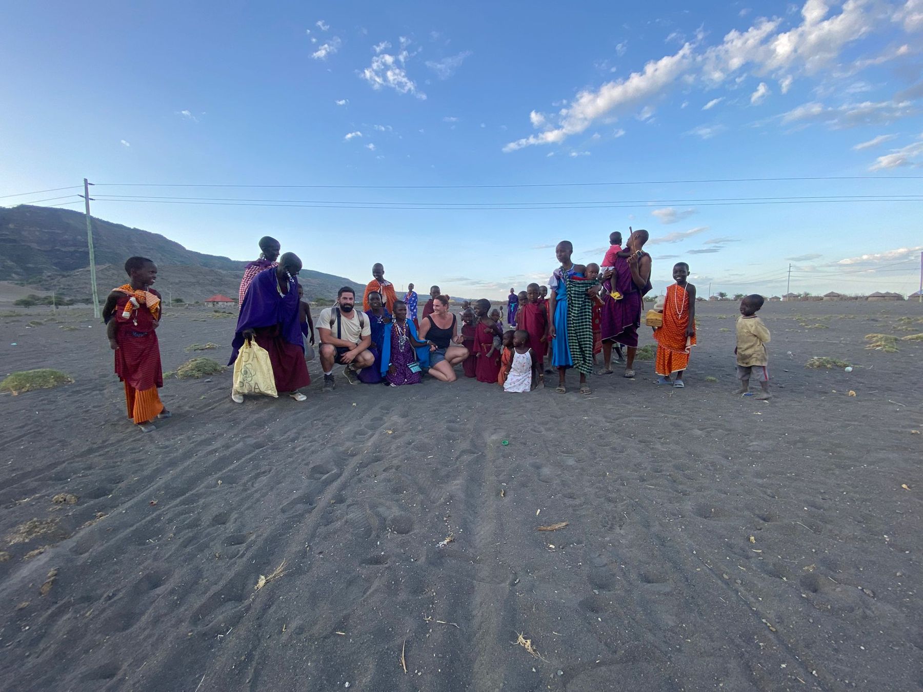 Habitants d’un village maasaï près du lac Natron