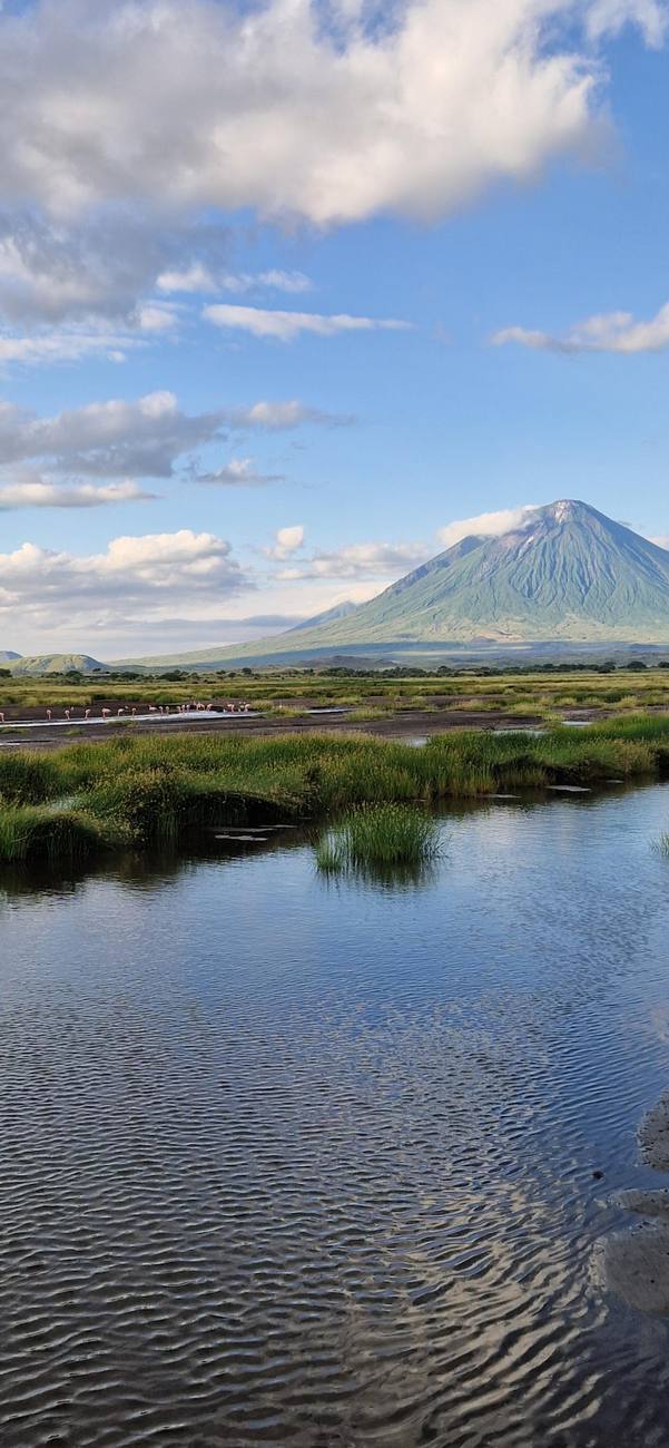 L’Ol Doinyo Lengai au-dessus du lac Natron